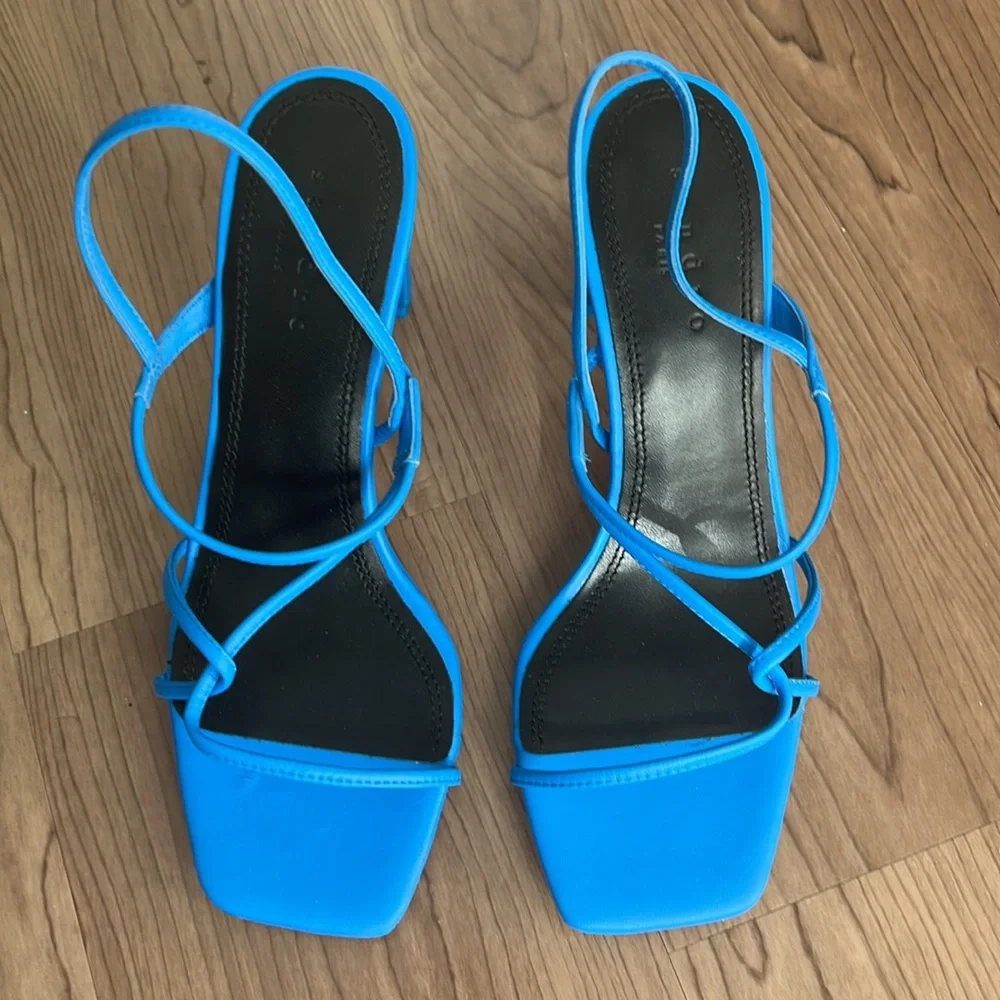 New Sandro Paris blue sandals - Picture 2 of 8